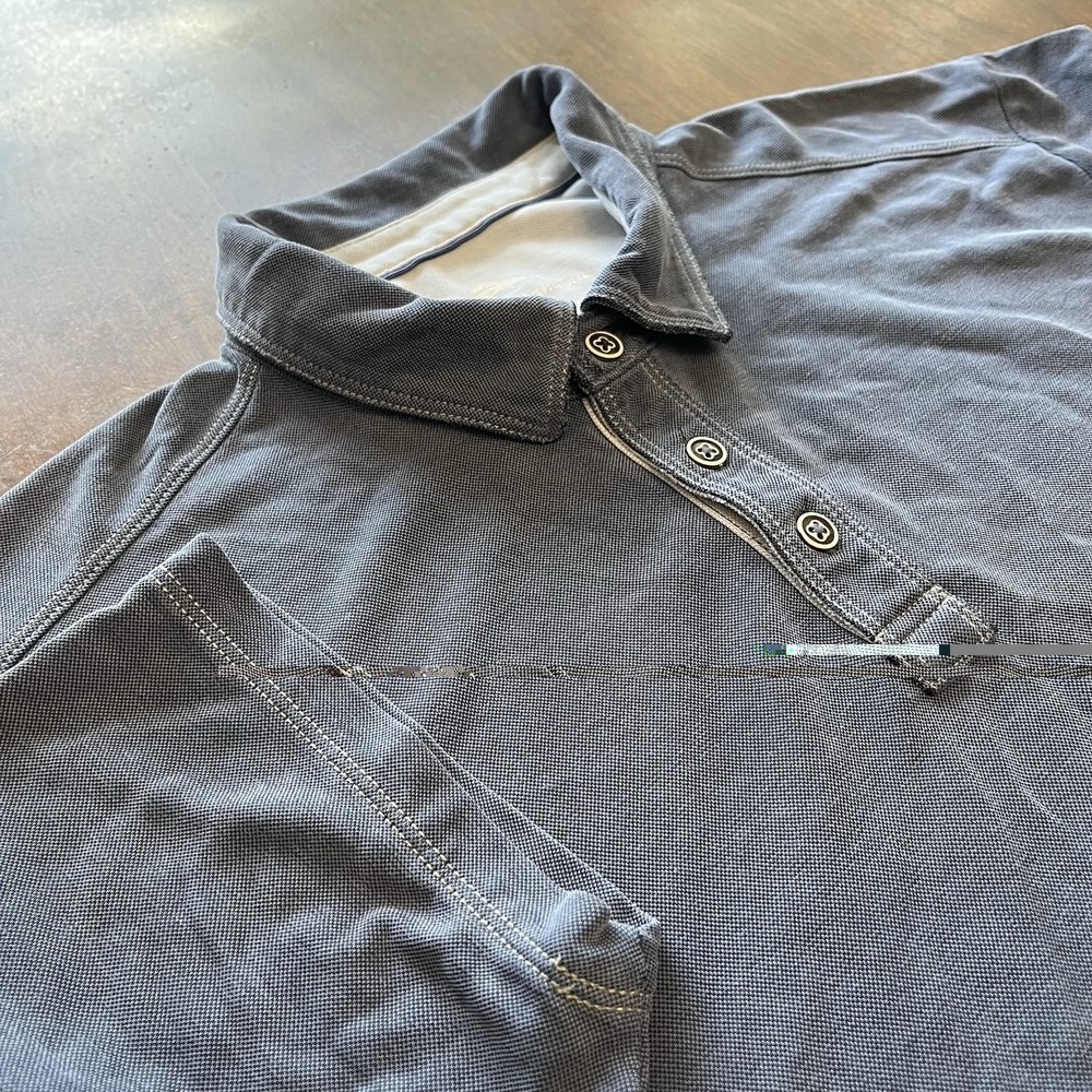 Tommy Bahama Men's XL Polo Shirt Island Crafted Cotton Tencel Blue